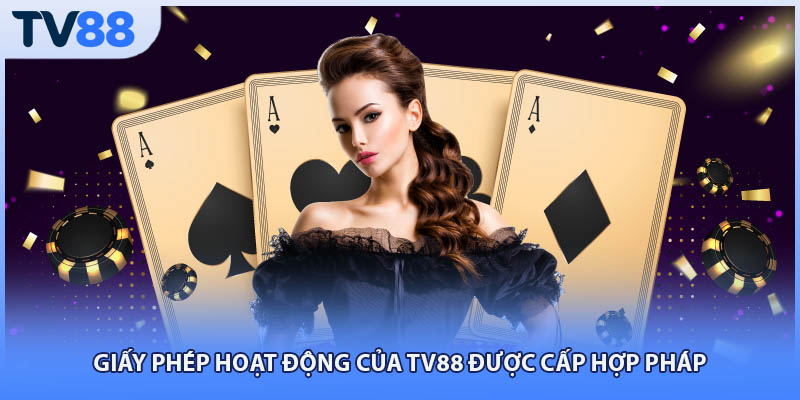 Giấy phép hoạt động của TV88 được cấp hợp pháp